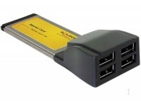 Delock Express Card to 4x USB 2.0 (66207)